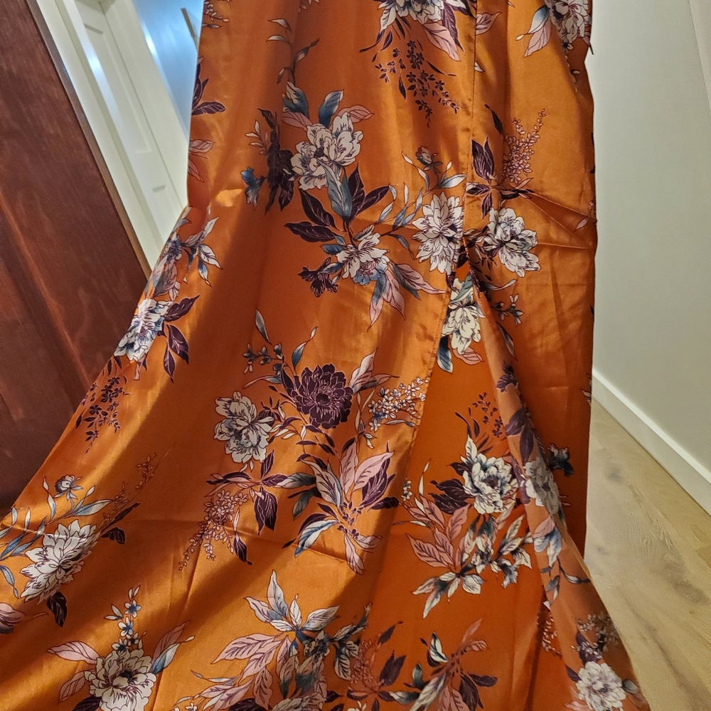 Boho Burnt Orange Dress - Picture 8 of 8